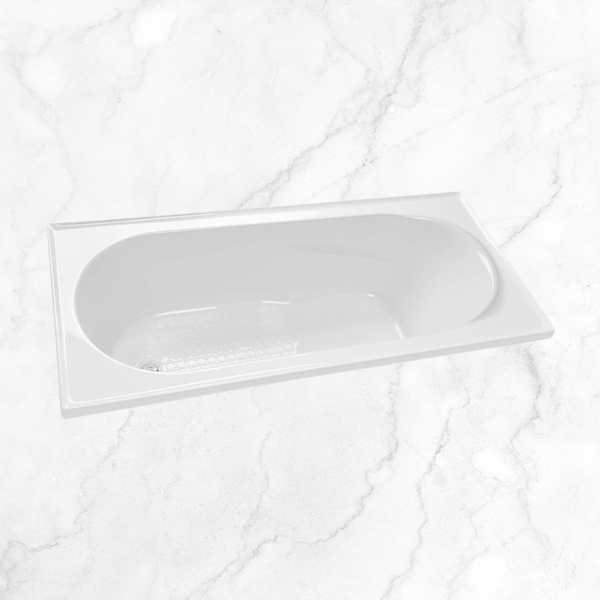 Decina Bambino 1510mm Inset Bath with Tile Bead Gloss White