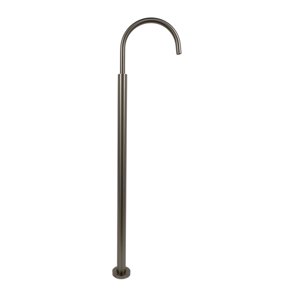 Alma Mira Freestanding Floor Spout Brushed Gunmetal