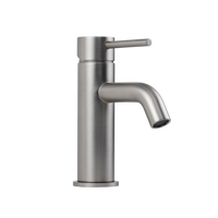 Alma Mira Brushed Nickel Short Basin Mixer