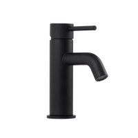 Alma Mira Matte Black Short Basin Mixer