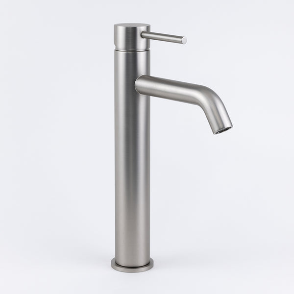 Alma Mira Brushed Nickel Tall Basin Mixer