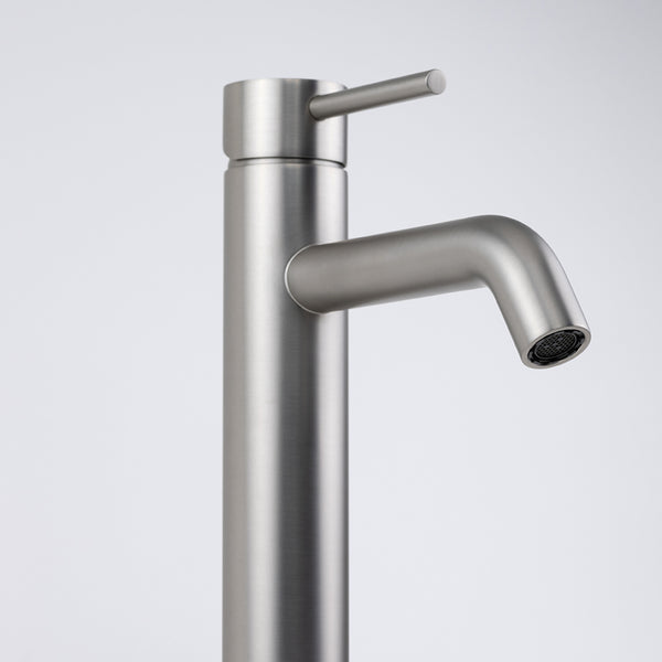 Alma Mira Brushed Nickel Tall Basin Mixer