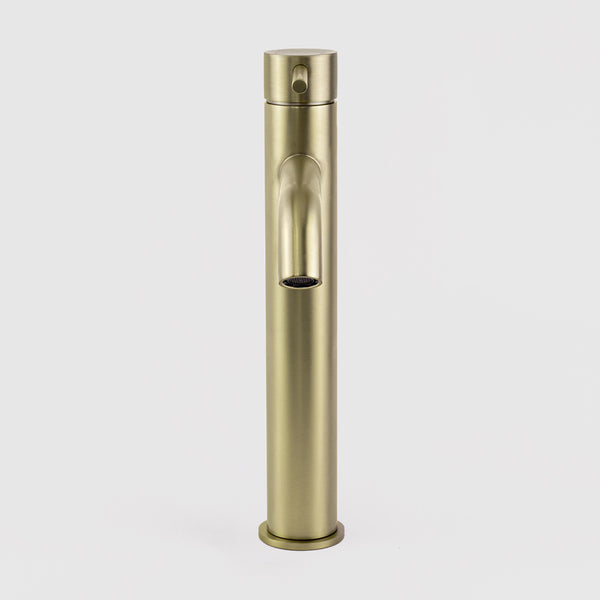 Alma Mira Brushed Brass Gold Tall Basin Mixer