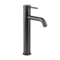 Alma Mira Brushed Gunmetal Tall Basin Mixer