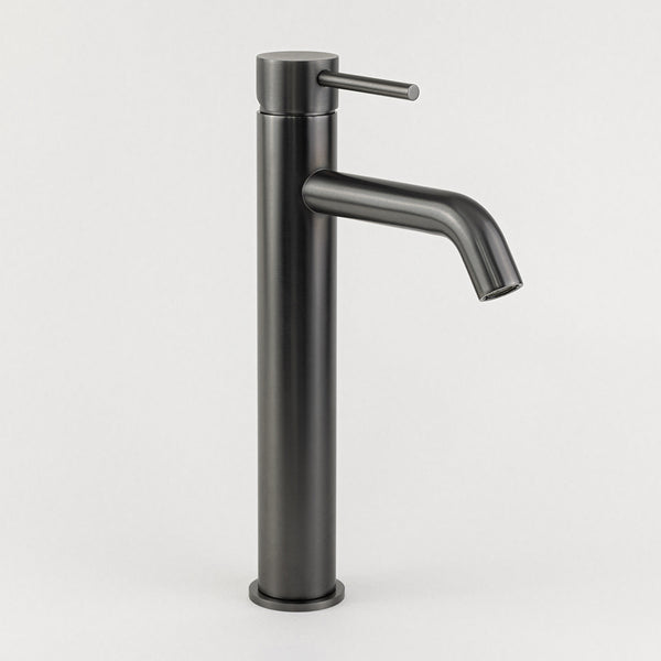 Alma Mira Brushed Gunmetal Tall Basin Mixer