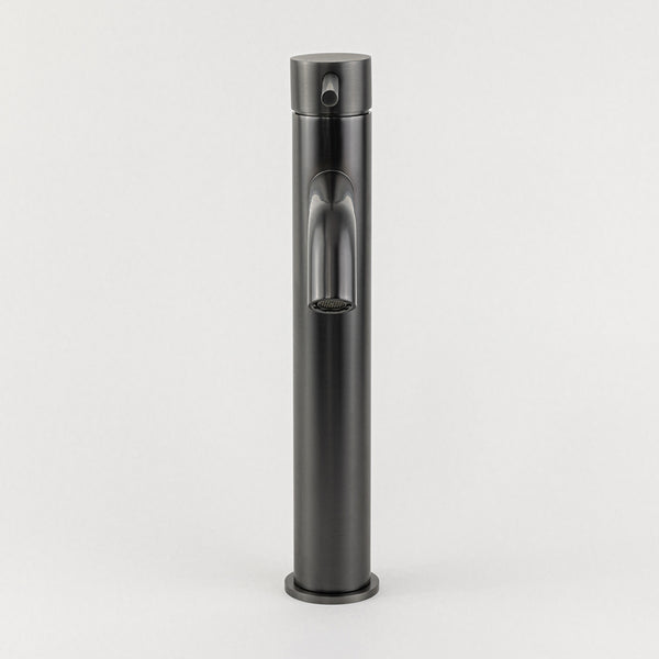 Alma Mira Brushed Gunmetal Tall Basin Mixer