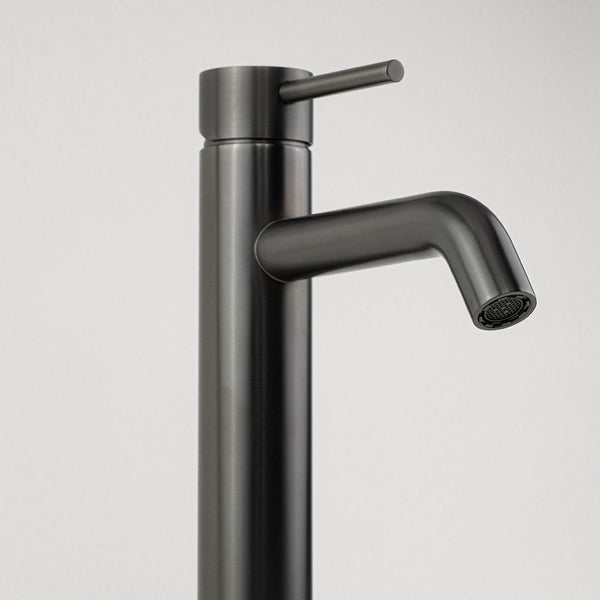 Alma Mira Brushed Gunmetal Tall Basin Mixer