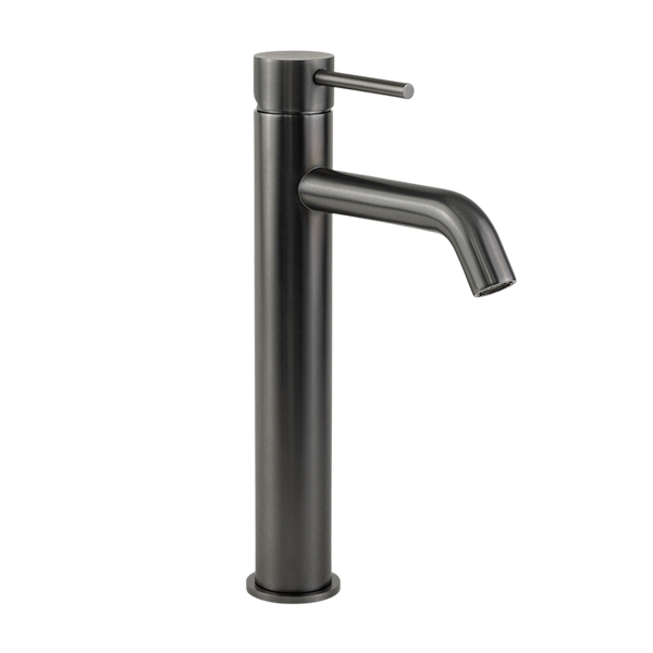 Alma Mira Brushed Gunmetal Tall Basin Mixer