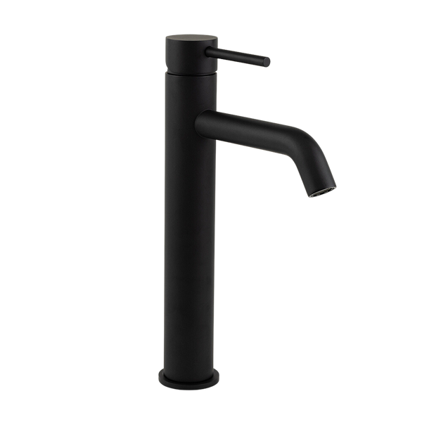 Alma Mira Matte Black Tall Basin Mixer