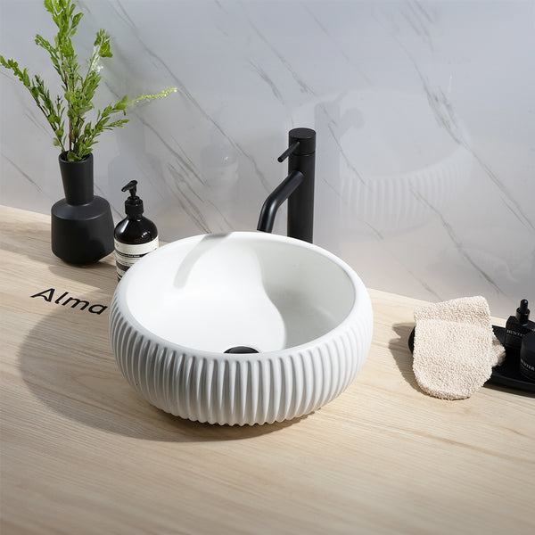 Alma Mira Matte Black Tall Basin Mixer