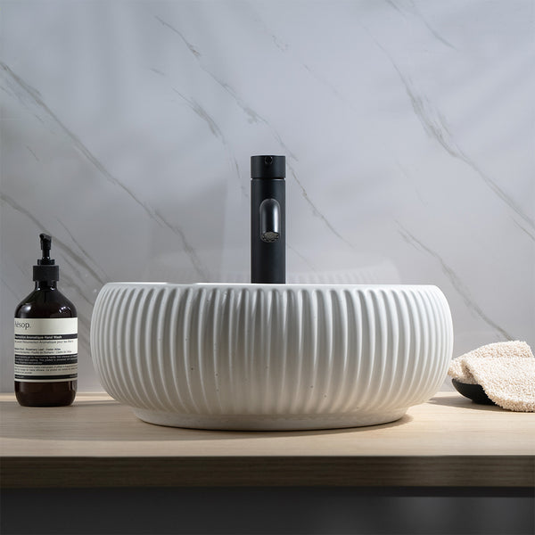 Alma Mira Matte Black Tall Basin Mixer