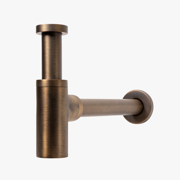 Alma Vintage Antique Brass Bottle Trap