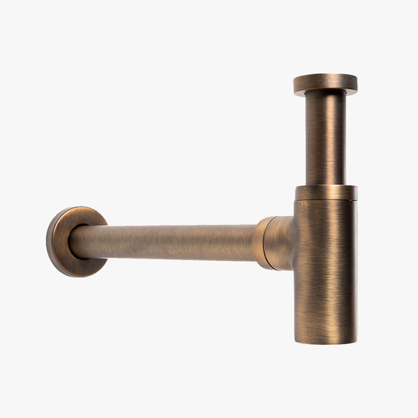 Alma Vintage Antique Brass Bottle Trap