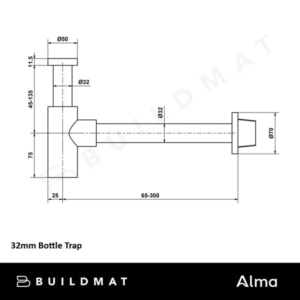 Alma Vintage Antique Brass Bottle Trap