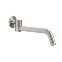 Alma Mira Brushed Nickel Swivel Wall Spout