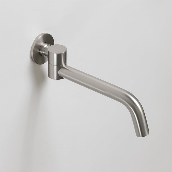 Alma Mira Brushed Nickel Swivel Wall Spout