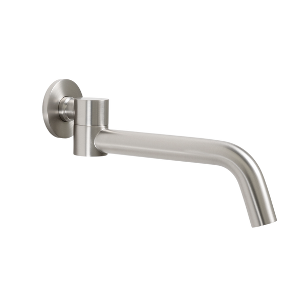 Alma Mira Brushed Nickel Swivel Wall Spout
