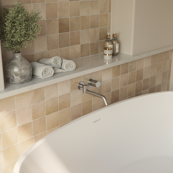 Alma Mira Brushed Nickel Swivel Wall Spout