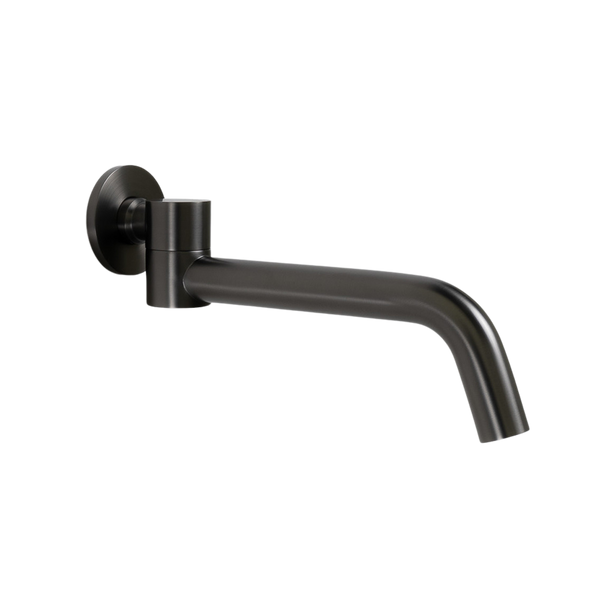 Alma Mira Brushed Gunmetal Swivel Wall Spout