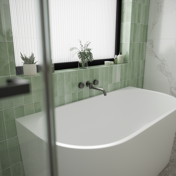 Alma Mira Brushed Gunmetal Swivel Wall Spout