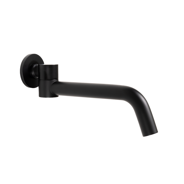 Alma Mira Matte Black Swivel Wall Spout