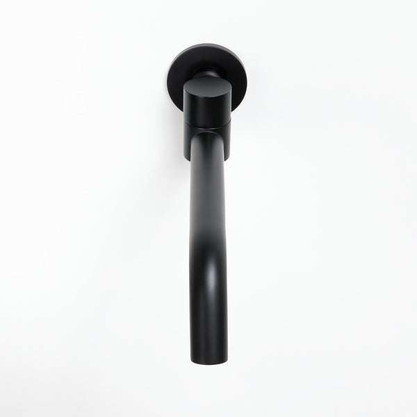 Alma Mira Matte Black Swivel Wall Spout