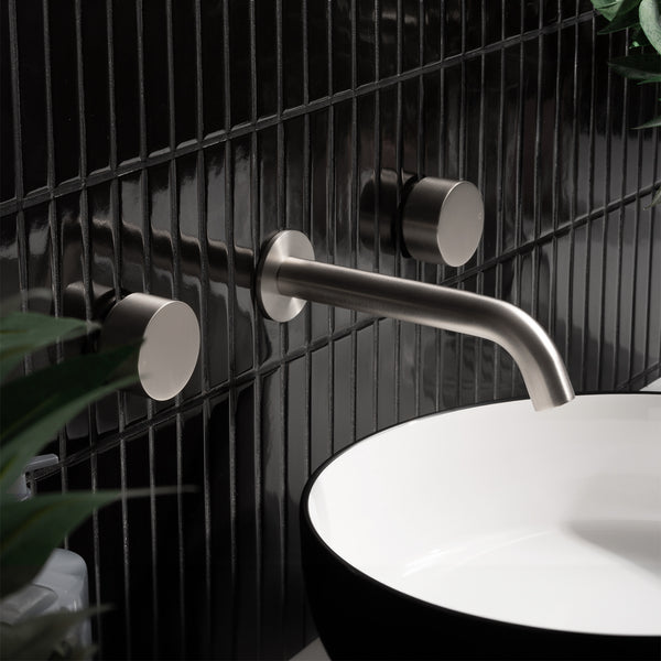 Alma Simon Brushed Nickel Simple Circle Handles