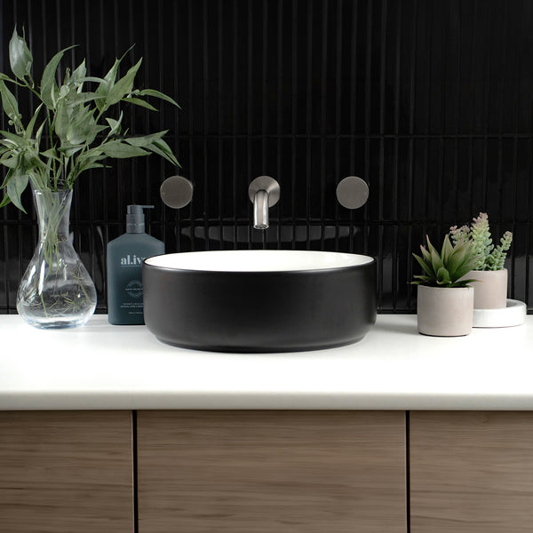 Alma Simon Brushed Nickel Simple Circle Handles