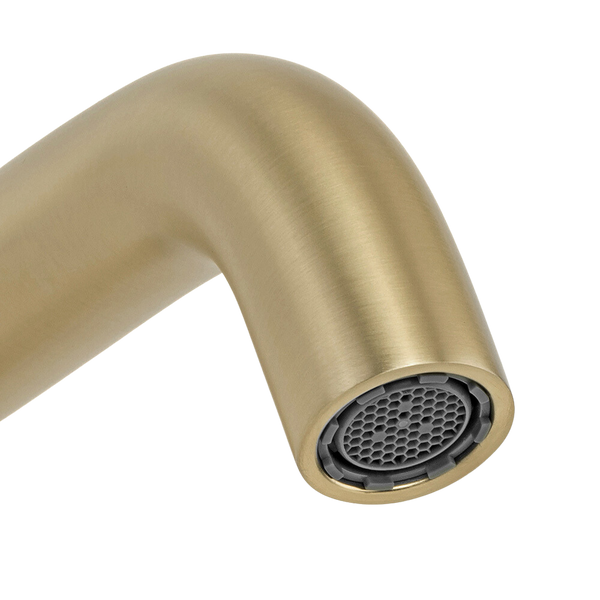 Alma Mira Brushed Brass Gold Wall Spout