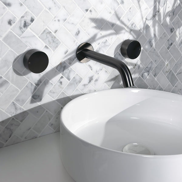 Alma Mira Brushed Gunmetal Wall Spout