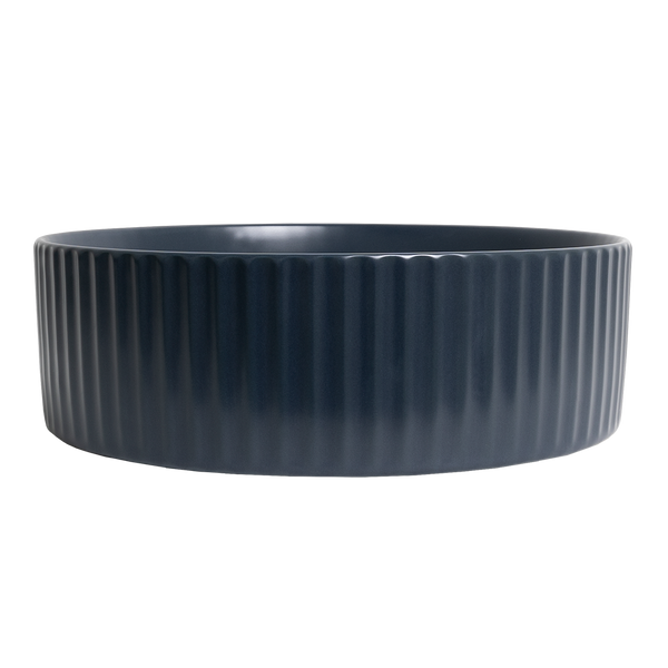 Alma Camilla Fluted Matte Blue Basin