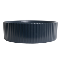 Alma Camilla Fluted Matte Blue Basin