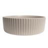 Alma Camilla Fluted Matte Ecru Sand Basin