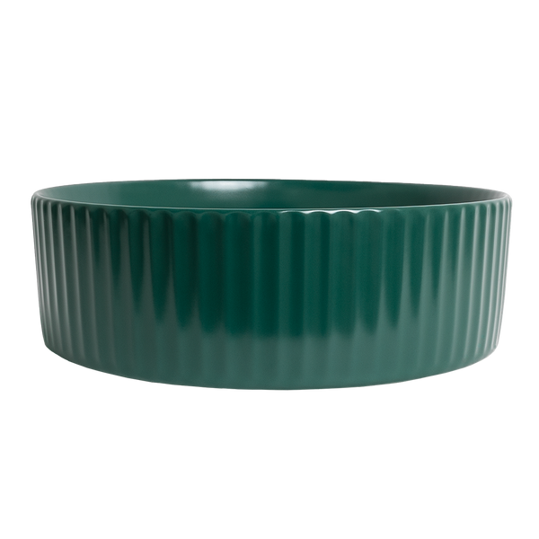 Alma Camilla Fluted Matte Green Basin