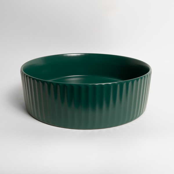Alma Camilla Fluted Matte Green Basin