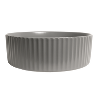 Alma Camilla Fluted Matte Grey Basin
