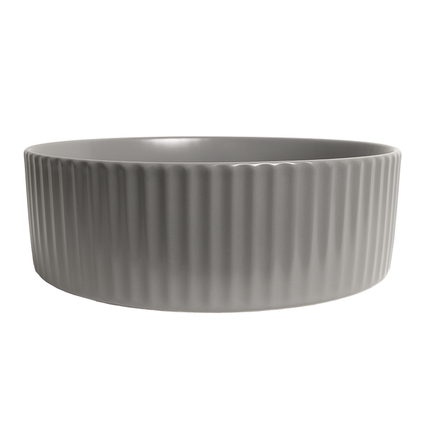 Alma Camilla Fluted Matte Grey Basin