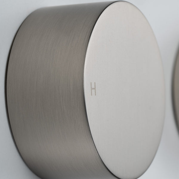 Alma Simon Brushed Nickel Simple Circle Handles