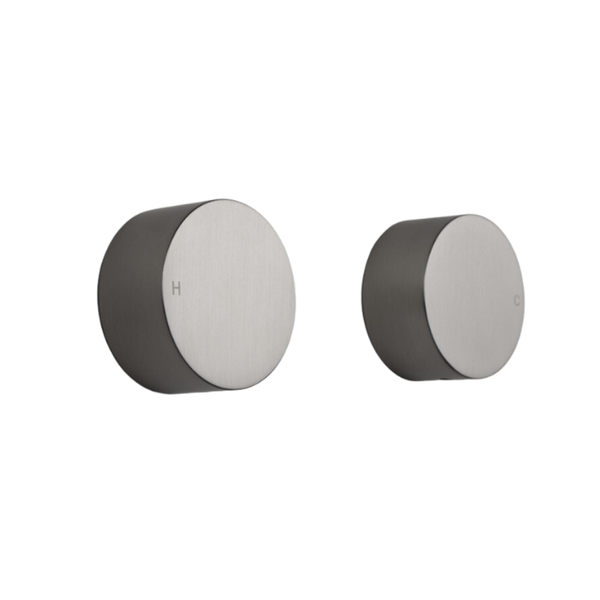 Alma Simon Brushed Nickel Simple Circle Handles