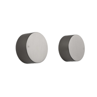 Alma Simon Brushed Nickel Simple Circle Handles