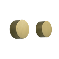 Alma Simon Brushed Brass Gold Simple Circle Handles