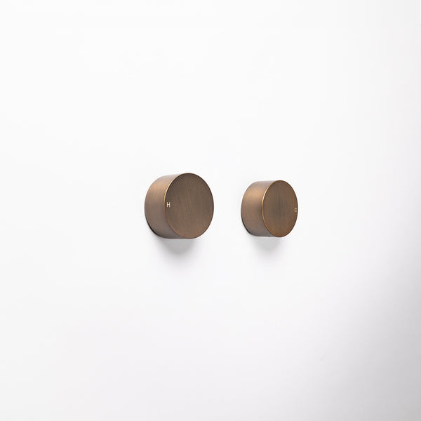 Alma Simon Brushed Vintage Antique Brass Simple Circle Handles