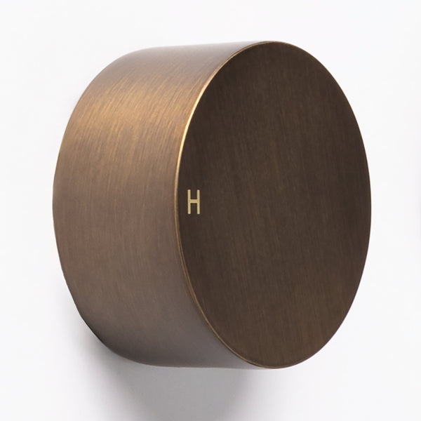 Alma Simon Brushed Vintage Antique Brass Simple Circle Handles