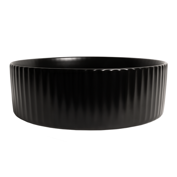 Alma Camilla Fluted Matte Black Basin