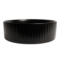 Alma Camilla Fluted Matte Black Basin