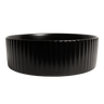 Alma Camilla Fluted Matte Black Basin