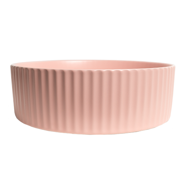 Alma Camilla Fluted Matte Pink Basin
