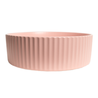 Alma Camilla Fluted Matte Pink Basin