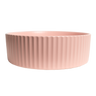 Alma Camilla Fluted Matte Pink Basin