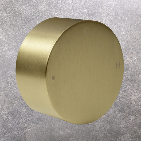 Alma Simon Brushed Brass Gold Progressive Circle Mixer